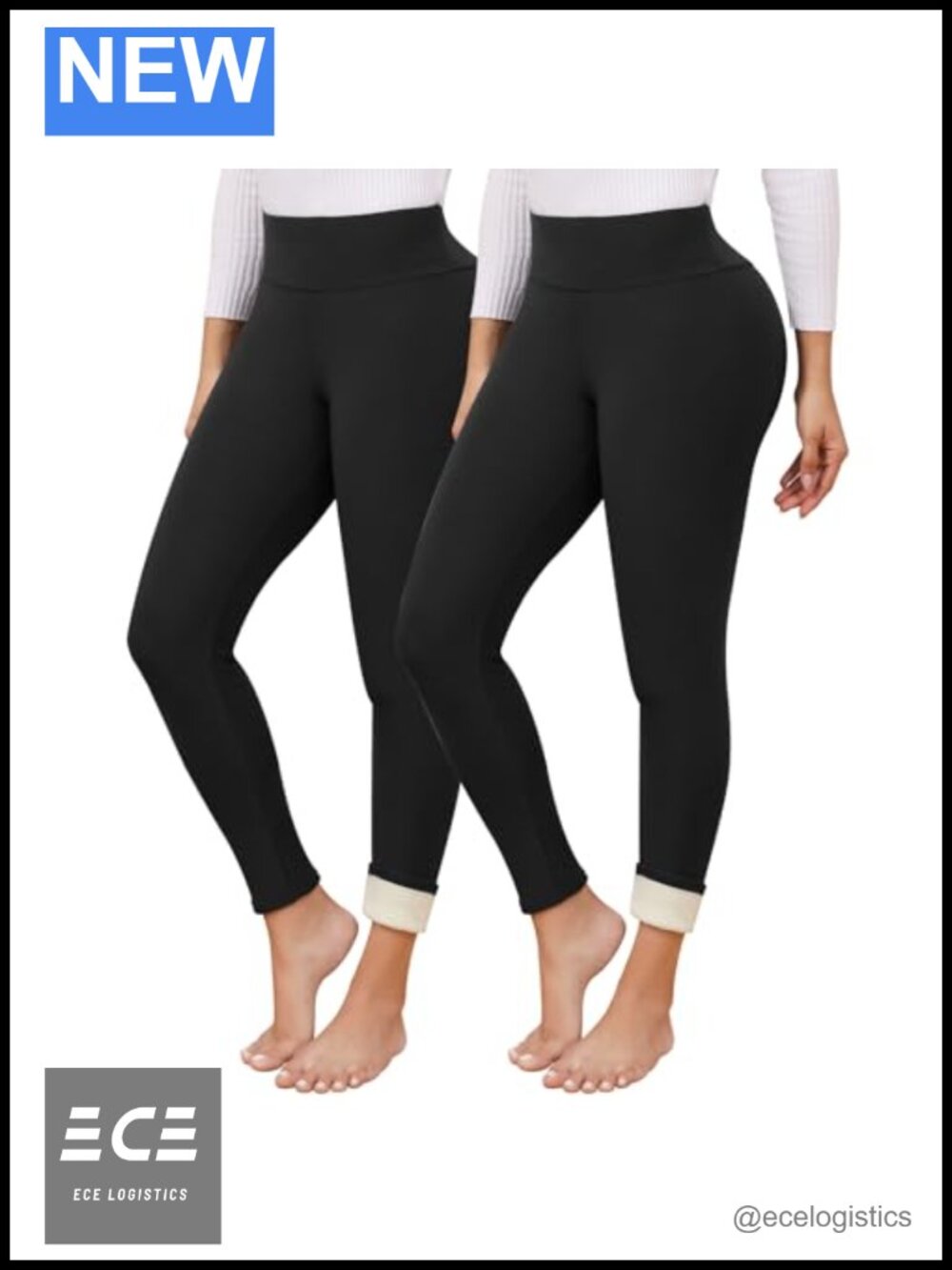 Fleece Lined Leggings High Waisted Thermal Winter Workout Tights